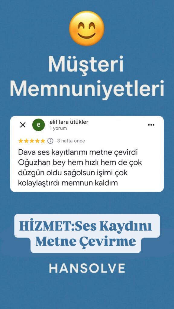 ses kaydını metne çevirme